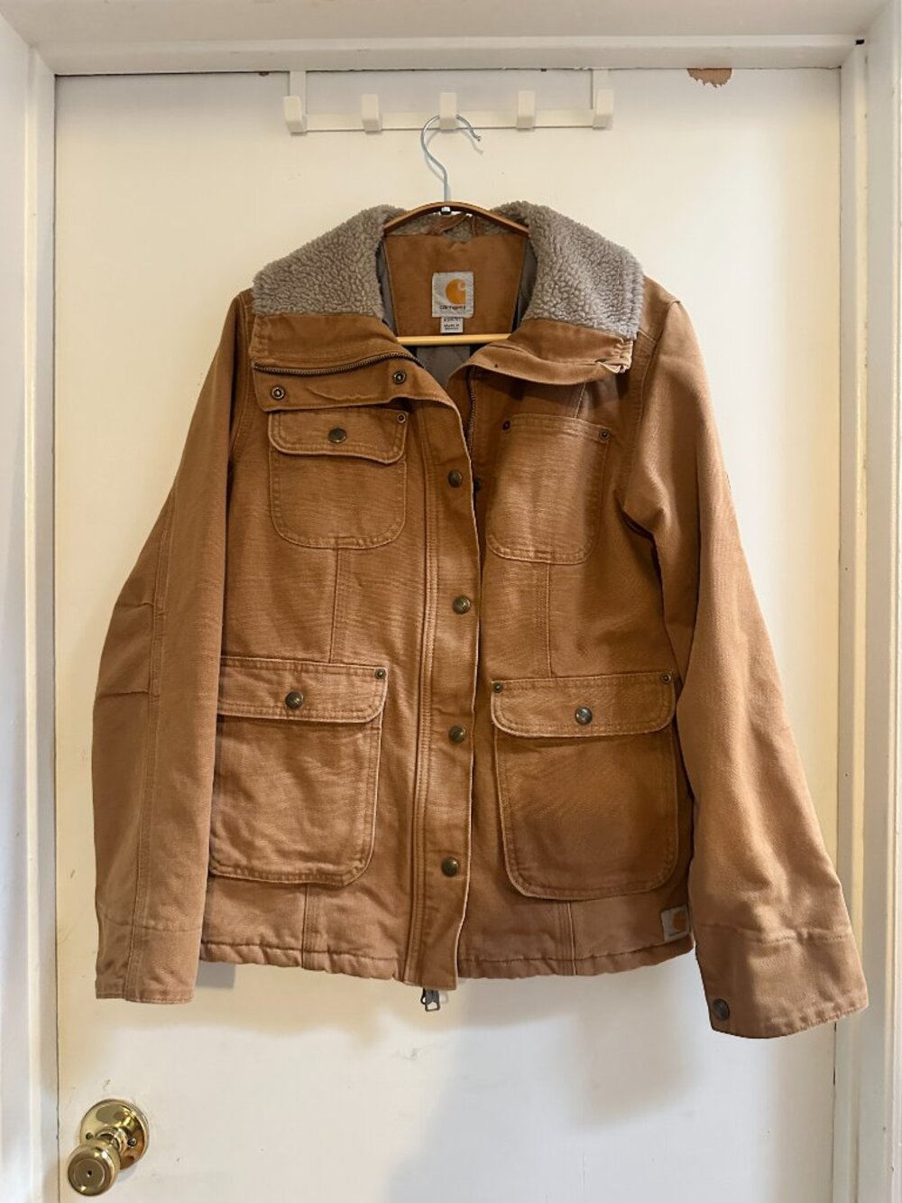 Carhartt Canvas Jacket with Sherpa Collar, Women's Size XS (0/2)